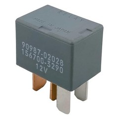 A/C Clutch Relay (2-Pack) 12V 30A 4-Pin SPST Automotive Replacement, Fixes Blink