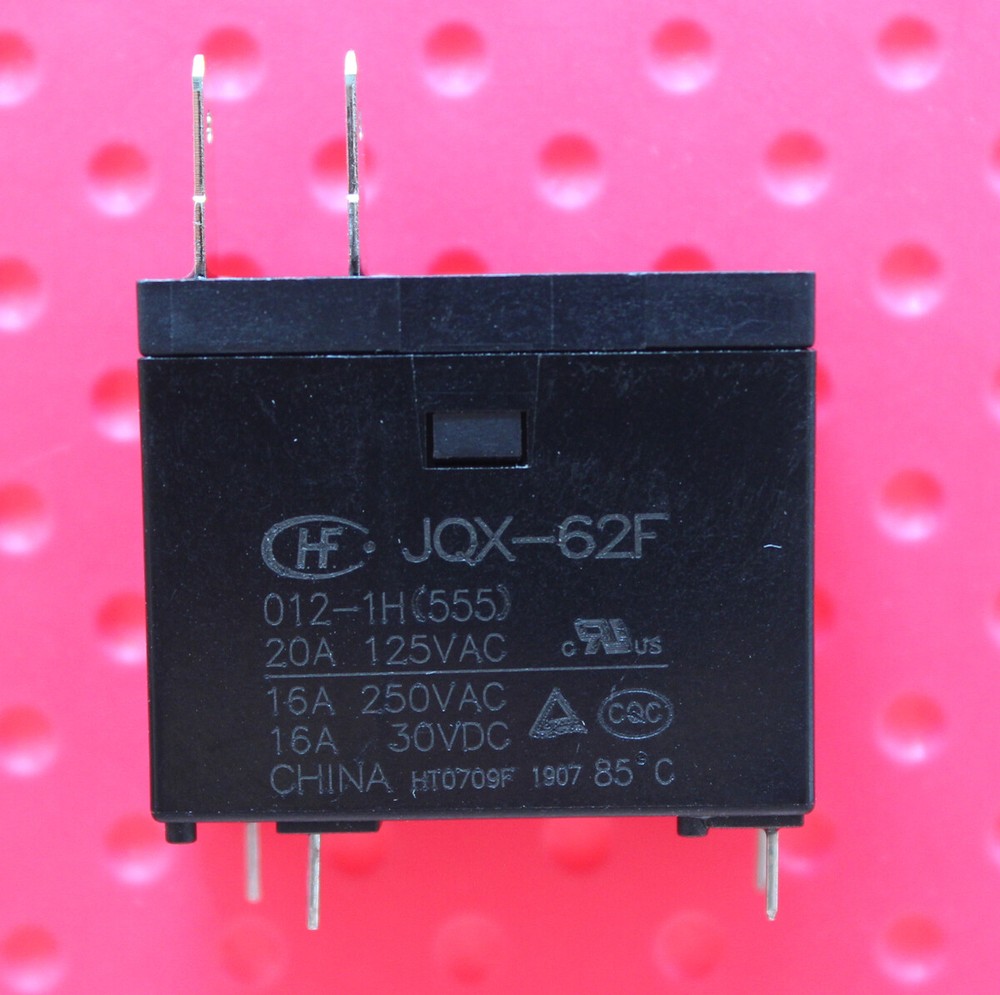 1pcs JQX-62F-012-1H(555) JQX-62F 012-1H(555) HF62F-012-1H 16A 250VAC Relay