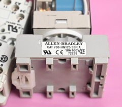 Allen Bradley 700-HAX2Z24-3-4 SER-D Relay with Base Gold Contact 700-HN101 Base