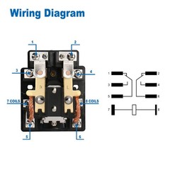 BAOMAIN High Power Relay JQX-62F-2C 12V DC 80A DPDT 2NO 2NC Electronmagnetic …