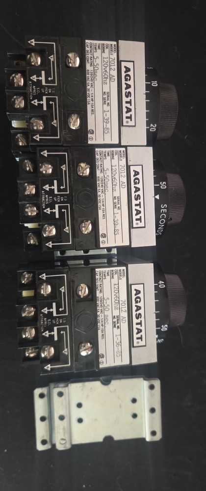 AGASTAT 7012AD Timing Delay Relay 5-50 sec – 120v 60HZ