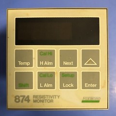 Foxboro 874 Resistivity Controller Control Monitor 874RS-AI ST A