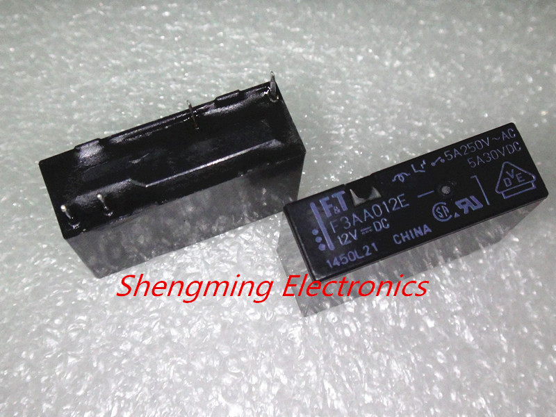 50PCS 12V 4pins TAKAMISAWA/FUJITSU F3AA012E 5A 250VAC SPST Original Relay