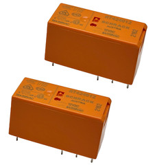RT424012 12VDC 8Pins DPDT 8A 12VDC General Purpose Power PCB Relay (2-Pack)