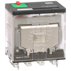 SCHNEIDER 784XDXM4L-24A Gen Purpose Relay,14 Pin,Square,24VAC 6CWK2