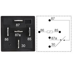 JD1914 12V 40A 5 Pin SPDT Waterproof Automotive Relay, 2 Pack for Car Truck Boat