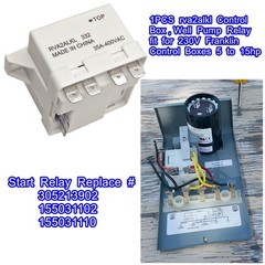 LDCRE 1PCS RVA2ALKL Control Box, 35A Well Pump Relay, 230V, Auto, Panel Mount…