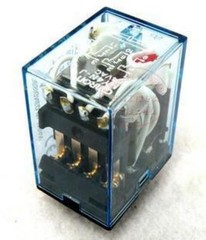 1set Base + coil power relay 14pin 4NO 4NC HH54P-L LED LAMP 5A AC24V 4PDT