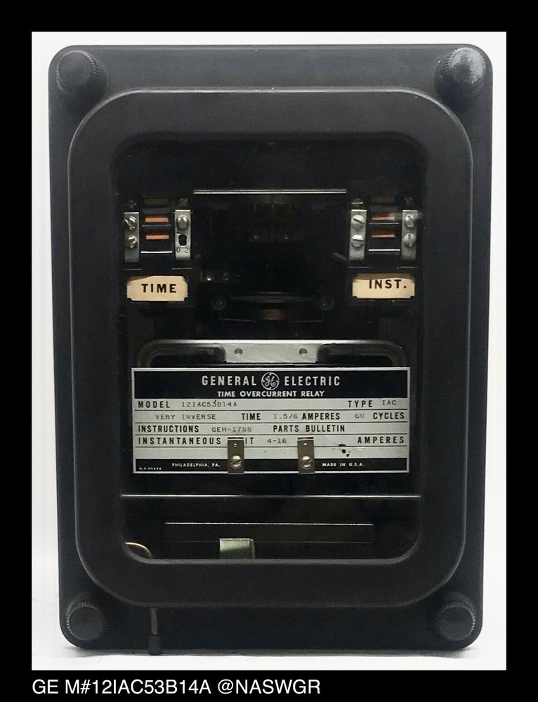 GE 12IAC53B14A Overcurrent Relay – 1.5/6 Amp – Tested/1Yr Warranty