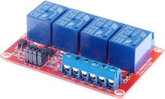 4 Channel 24V Relay Module with OPTO-Isolation Support High Low Trigger for P…