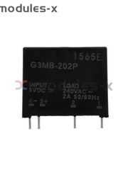 1-10x G3MB-202P DC-AC PCB SSR In 12VDC AC 2A Out 240V Solid State Relay Module