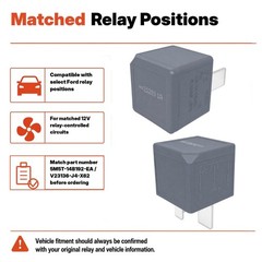 12V 70A 4-Pin SPST Relay (4-Pack) for Ford Escape Focus Fiesta Fusion Transit Co