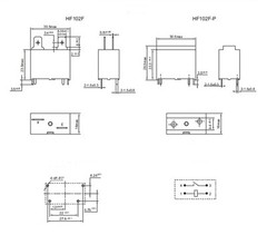 Power Relay JQX-102F-12VDC Equal to:HF102F-12VDC SPST 20A 250VAC