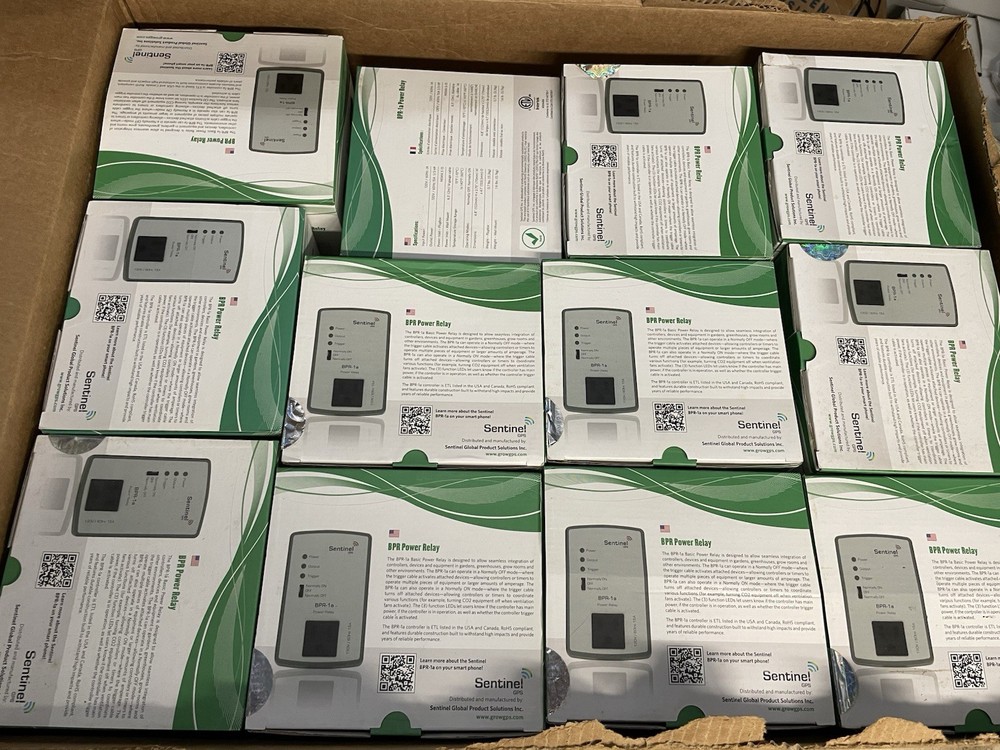 Sentinel GPS BPR-1a PB Basic Power Relay Plug Box Photoperiod Control X12 Bulk
