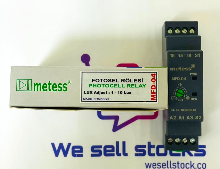 Metess MFD-04 Industrial Photocell Relay 220V AC,24V AC/DC