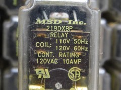 USED Lot of 40 MSD Inc. 219DXBP Relays 110V50Hz 120V60Hz Cont. Rating 120VAC 10A