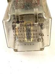 AMF Potter & Brumfield KRP11AG Relay 120V 8-Pin