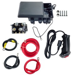 For ATV UTV Truck Jeep 12V 500A Winch Contactor Relay Kit w/Hand Control