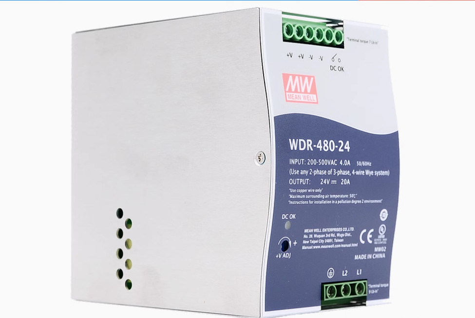 1PC NEW MEAN WELL Power supply WDR-480-24/48 480W INPUT 200-500VAC #LL