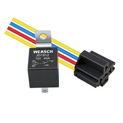 Car Relay Pack 12V 40A SPST 4Pin Automotive Switches and Starters with Wiring
