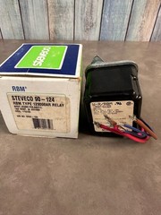 Steveco 90-124 SPDT Type 129000AR 18AMP, Current Sensing Relay. L38-180