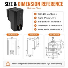 Reliable CA1a-12V-A-5 Replacement Relay 2-Pack: 12V 30A for Various Applications