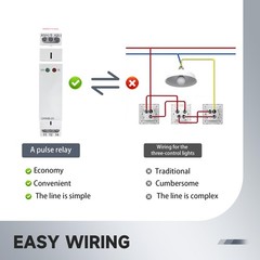 Electronic Impulse Latching Relay Memory Pulse Relay AC DC 12V To 240V