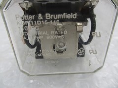 POTTER & BRUMFIELD KUP-11D15-110 RELAY 110VAC NSNP