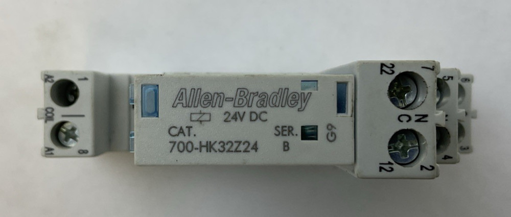 ALLEN BRADLEY 700-HK32Z24 SER B 24VDC RELAY 700-HN222 SER B 8A 300V RELAY BASE
