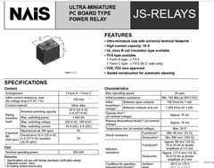 QTY (4) JS1EJ-6V AROMAT 6Vdc SPDT 1-FORM-C PCB RELAYS AJS134098