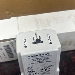 MACROMATIC ARP120A6R Alternating Relay,120VAC,SPDT 6MPP1
