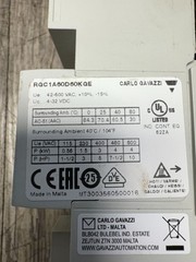 (LOT OF 3) CARLO GAVAZZI RGC1A60D60KGE SOLID STATE CONTACTOR RELAY 60A 600VAC