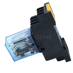 MY4NJ 12V 24V 110V 220V Coil Power Relay DIN Rail Mounted 14Pin + Base PYF14A U