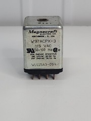 Magnecraft W97ACPX-3 Signal Relay 120VAC@50/60Hz 25A@240VAC 1HP@120VAC l5