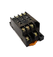 Omron PTF11A, 15 Amp, 110 VAC, 11-Pin, 3-Pole, Track Mounting Relay Socket