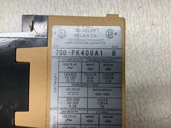 Allen Bradley 700-PK400A1 110/115-120 VAC Coil Relay 700PK400A1 Ser B PK (TBI)