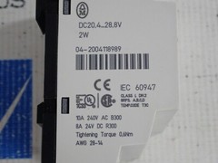 MOELLER EASY 412-DC-RC CONTROL RELAY 10A 240V-AC 8A 24V-DC AWG 28-14