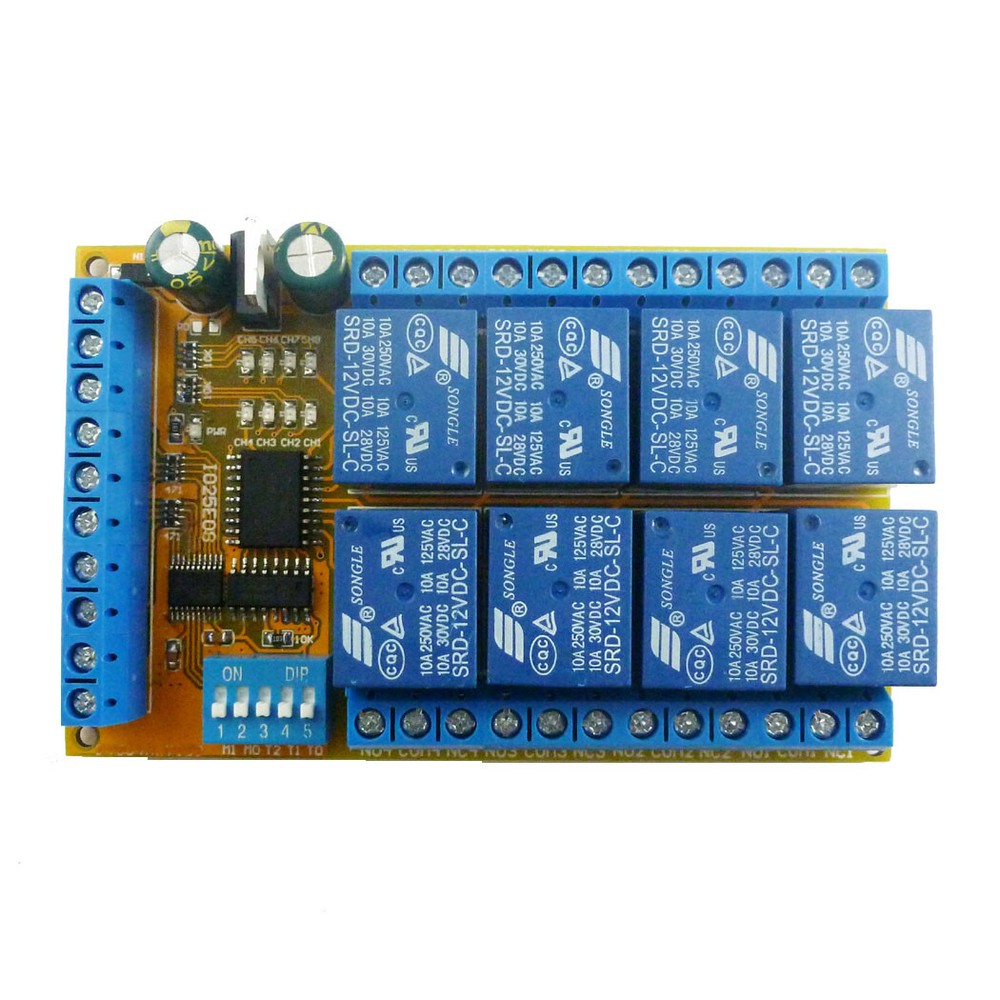 1 PCS 8ch Flip-Flop Latch Relay Board Bistable Self-locking Electronic Switch