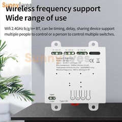 Ewelink AC DC7-32V 2/3/4CH Intelligent Bluetooth WIFI Relay Switch Module Type-C