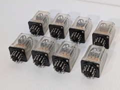 Lot of 8: Omron MK3P-5 General Purpose Ice Cube Relays, 24VDC, MK3P5
