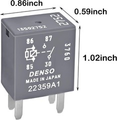 4Pcs Relay 13502752, 12VDC 30A 4 Pins Multi-Purpose OEM Relay Compatible for GM