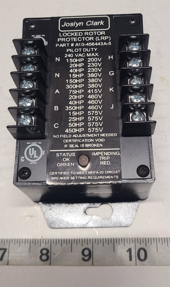JOSLYN CLARK A10-456443A-5 LOCKED ROTOR PROTECTOR (LRP)