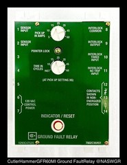 Eaton/Cutler Hammer GFR60MI Ground Fault Relay – 60 Amp – Unused/1Yr Warranty