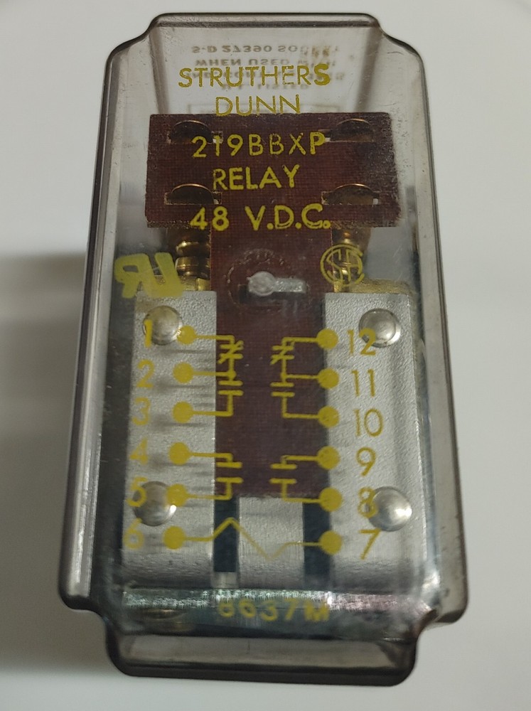 STRUTHERS-DUNN 48VDC. RELAY 219BBXP