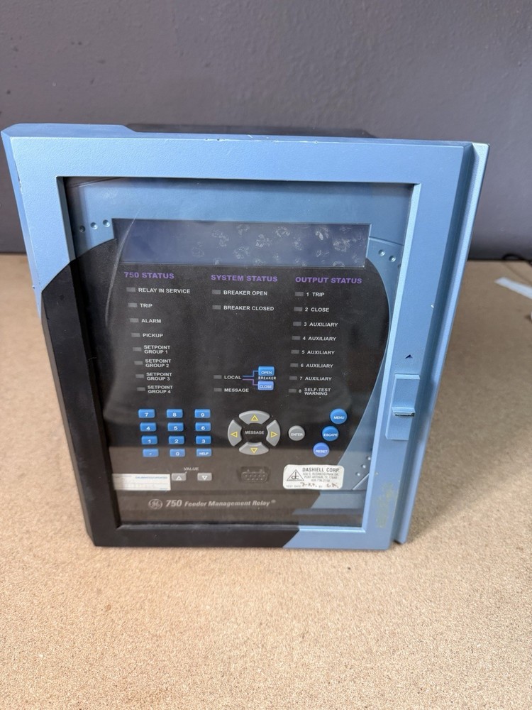 GE Feeder Managment Relay 750-P5-G5-S5-HI-A20-R-E, FOR PARTS/REPAIR