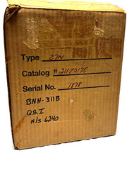 ABB 27N HIGH CURRENT UNDERVOLTAGE SINGLE PHASE SEQUENCE RELAY 21170175 60-120V