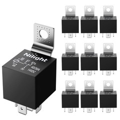 New Listing10 Pack SPDT 5PIN Electrical Relays 12V 30/40 Amp 5-Pin Switch Rel…