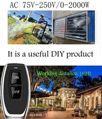433Mhz Wireless Remote Control Switch 30A Relay AC 110V 120V 240V 220V