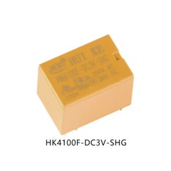 Mini Power Relays Yellow HK4100F-DC3V 5V 9V 12V 24V-SHG 4100 Relays 3A 6-Pin