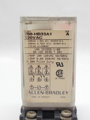 Allen-Bradley 700-HB33A1 Relay w Socket Base 10A 1/4HP 120V 11Pin Series A